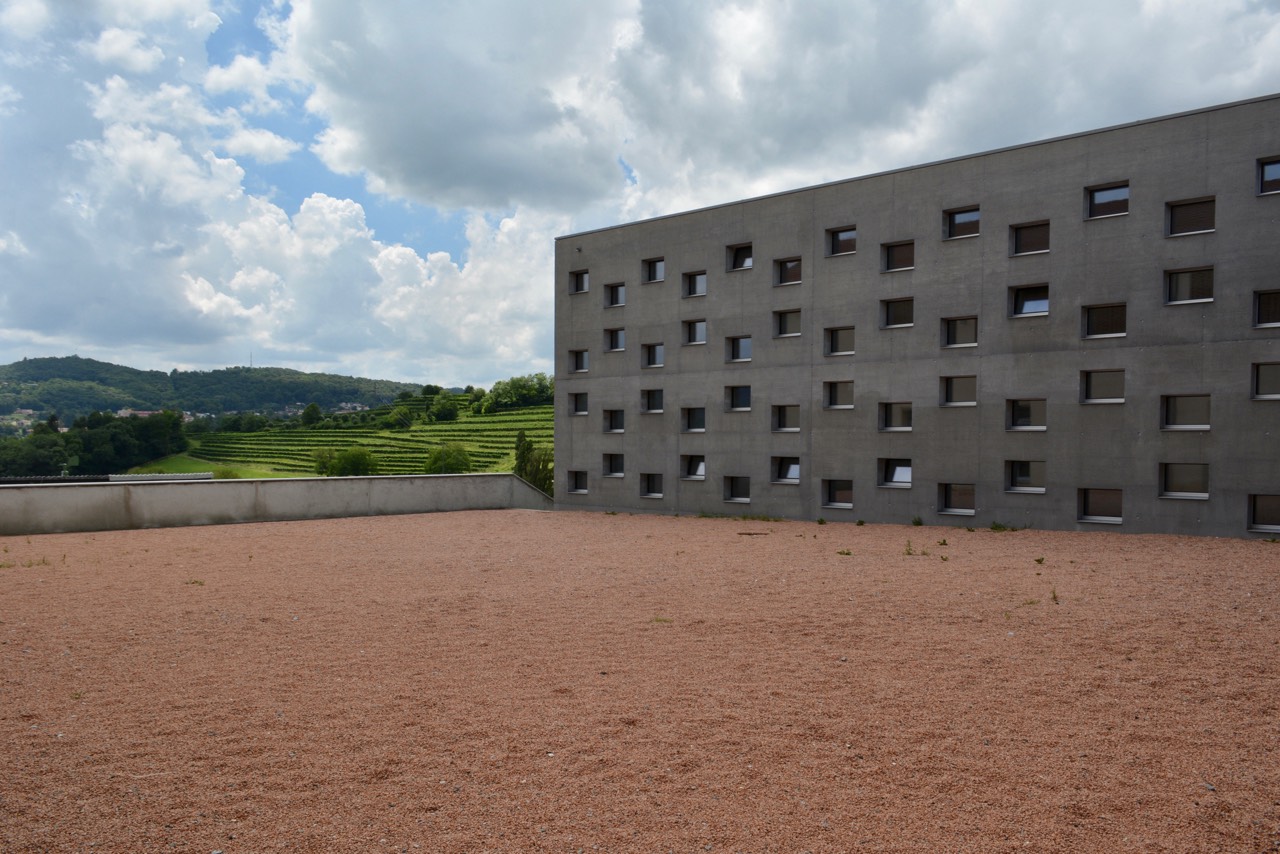 Yard besides dormitories wing   Yard besides dormitories wing